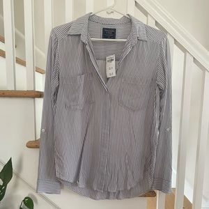 Abercrombie & Fitch stripped button down